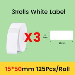 Niimbot D11 D101 D110 Official Label Sticker Paper Rolls Various Sizes of White Color Label Papers 3 5 10 Rolls for Printer USE