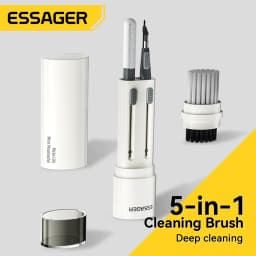 Essager 5 in 1 Cleaning Kit For Computer Keyboard Cleaner Brush Earphones Cleaning Pen For AirPods Pro 3 iPhone Cleaning Tools