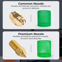 Creality Ender 3 V3 SE Nozzle with 5pcs Silicone Sock,High-Speed Brass Nozzles M6 Hotend Extruder Nozzle for Ender 5 S1/Ender 7