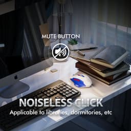INPHIC Bluetooth Wireless Mouse Rechargeable 700mAh Ergonomic Mice 2.4G USB Receiver Mecha Gaming Mouse Laptop PC Mac MacBook