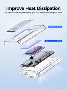 ORICO-NVMe Enclosure for PCIe SSD Transparent External Adapter M.2 to USB Type C Mini 2230 M.2 SSD Case 10Gbps