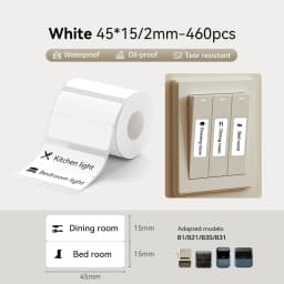 NiiMbot B1/B21/B3S/B31 Printer Self-Adhesive Label Paper Colorful Anti-Oil Tear-Resistant Tag Scratch-Resistant Removable Labels