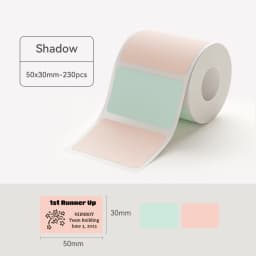 NiiMbot B1/B21/B3S/B31 Printer Self-Adhesive Label Paper Colorful Anti-Oil Tear-Resistant Tag Scratch-Resistant Removable Labels