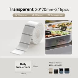 NiiMbot B1/B21/B3S/B31 Printer Self-Adhesive Label Paper Colorful Anti-Oil Tear-Resistant Tag Scratch-Resistant Removable Labels