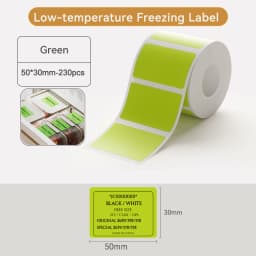 NiiMbot B1/B21/B3S/B31 Printer Self-Adhesive Label Paper Colorful Anti-Oil Tear-Resistant Tag Scratch-Resistant Removable Labels