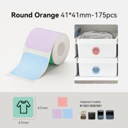 NiiMbot B1/B21/B3S/B31 Printer Self-Adhesive Label Paper Colorful Anti-Oil Tear-Resistant Tag Scratch-Resistant Removable Labels