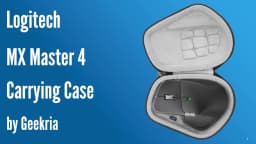 Geekria Hard EVA Case for Logitech MX Master 4 MX Master 3S MX Master 3 Wireless Mouse Shockproof Travel Bag Dark Gray