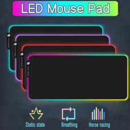 Diy Large Mouse Pad HD Custom Led Rgb Mousepad Luminescence Mouse mat Computer Laptop Gamer Pasd PC Gaming Cool Big Desk Mat XXL