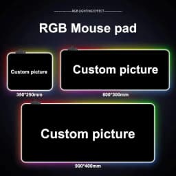 Diy Large Mouse Pad HD Custom Led Rgb Mousepad Luminescence Mouse mat Computer Laptop Gamer Pasd PC Gaming Cool Big Desk Mat XXL