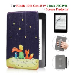 For Kindle 10th Generation Case + Screen Protector 6 Inch with Hand Strap Belt Ebook 2019 J9G29R Leather Cover Wake Sleep Funda