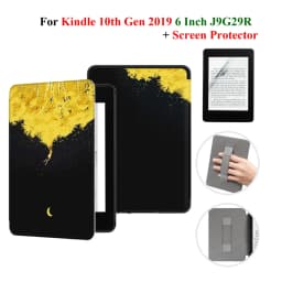 For Kindle 10th Generation Case + Screen Protector 6 Inch with Hand Strap Belt Ebook 2019 J9G29R Leather Cover Wake Sleep Funda