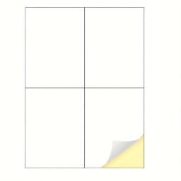 Multi-Purpose Printable White Matte Sticker Labels A4 20sheets for Laser/Inkjet Printers Self Adhesive 1/2/4/8 Labels Per Sheet