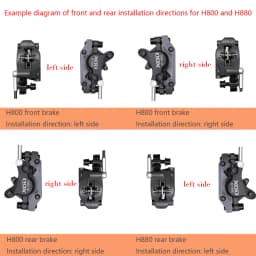 XOD XD-H800 / XD-H880 Hydraulic Disc Brakes for Electric Scooters & E-Bikes , – Compatible KuKirin G2 G2MAX G3PRO G4 G5
