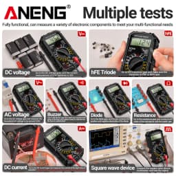ANENG SZ308 1999 Count Digital Multimeter AC/DC High-Precision Multi-function Voltage Current Resistance Multimeter Tester Tools