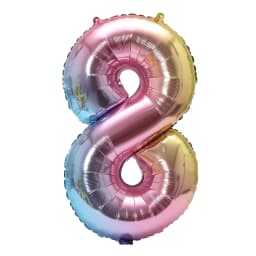 32inch Rainbow Gradient Number Foil Balloon 1-9 for Kids Birthday Party Decor Baby Shower Bridal Shower More Options Avaliable