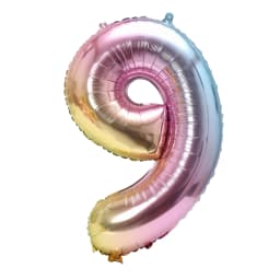 32inch Rainbow Gradient Number Foil Balloon 1-9 for Kids Birthday Party Decor Baby Shower Bridal Shower More Options Avaliable