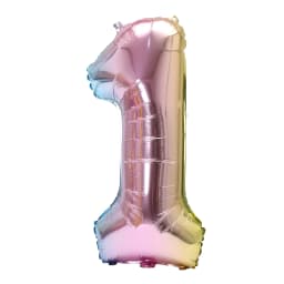 32inch Rainbow Gradient Number Foil Balloon 1-9 for Kids Birthday Party Decor Baby Shower Bridal Shower More Options Avaliable