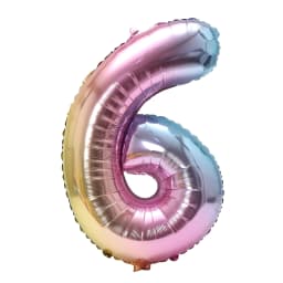 32inch Rainbow Gradient Number Foil Balloon 1-9 for Kids Birthday Party Decor Baby Shower Bridal Shower More Options Avaliable