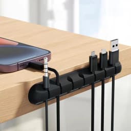 Adhesive Cable Holder Clips Cord Management Wire Organizer for Desktop USB Charging Cable Nightstand Power Cord Mouse Cable
