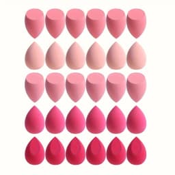 7Piece/18Piece Makeup Sponge Set, Suitable for Liquid BB Cream Powder Application, Makeup Egg Dry Wet Dual-Use Powder Puff