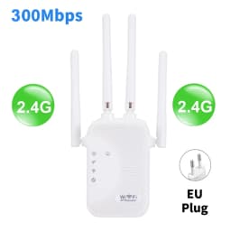 Kebidumei 1200/300Mbps Wifi Repeater Amplifier 2.4G 5G Network Expander Range Extender WiFi Signal Booster Wireless Wi-Fi Router