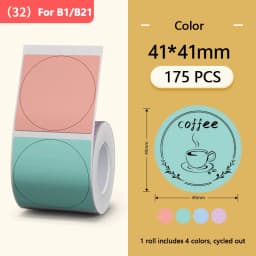 Niimbot Labels Sticker Color Transparent Thermal Label Tape Self-adhesive Paper Tag Printer Stickers For Niimbot B1 B21 Printer