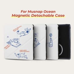 Twosheep Magnetic Detachable Case for Musnap Ocean Oceanc iReader Ocean5pro Ocean5c 7 Inch Soft TCover Auto Sleep Wake Line Cat