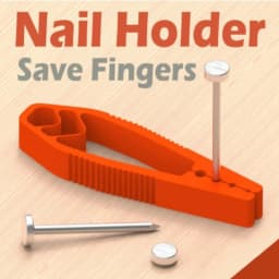 Portable Nail Fixer Tool Woodworking Nail Fixer Plastic Sliding Joint Pliers Protect Fingers for Maintenance and Woodworking