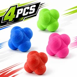 Hexagon Reaction Ball Agility Training Ball for Basketball Football Adult Coordination Reflex Sports Fitness Training Ball