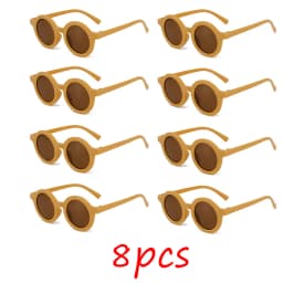 Children's sunglasses, inset style round frame, 1-7 year old baby sunglasses, sun shading, sun protection