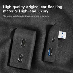 YZ For Tesla Model 3 Y Highland Juniper 2021-2025 Glove Box Flocking USB HUB Adapter Quick Charger Car Accessories