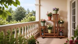 Multi-Layer Wood Plant Stand Rack Outdoor Indoor Rolling Flower Pot Holder with Wheels