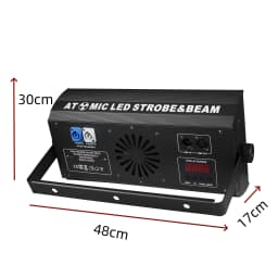 300W LED Beam&Strobe Light RGBW 4in1 Warm White Stage Wash Beam Lights DMX DJ Disco Party Show Horse