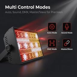 300W LED Beam&Strobe Light RGBW 4in1 Warm White Stage Wash Beam Lights DMX DJ Disco Party Show Horse