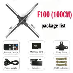 40-85cm 3D Fan Hologram Projector Wifi Control Remote Commercial Advertising Display Hologram Projector Transmit Picture Video