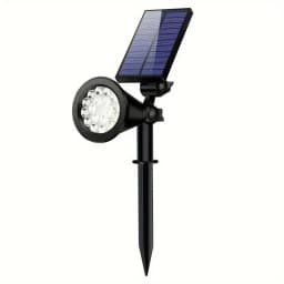 2PC Solar Landscape Spotlight Solar Garden Spotlight for Outside Intelligent Light Control IP44 Waterproof Solar Panels 500mah