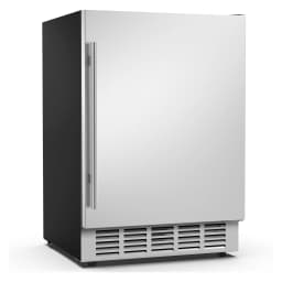 Outdoor Beverage Fridge 24 Inch Weather Proof Stainless Steel under Counter Beer Cooler Refrigerator for 190 Cans Foam Door