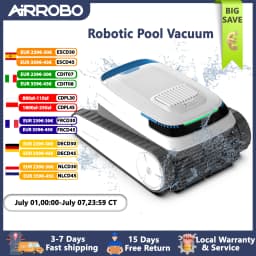 AIRROBO PC10 Pool Vacuum for Inground Pools, Smart Navigation Pool Cleaner Robot, Wall Climbing Pool Cleaner,120 Min Run Time