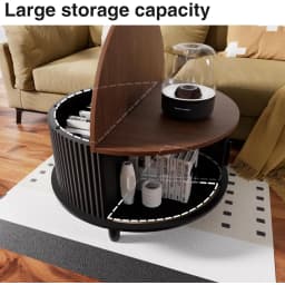 Lift Top Coffee Table with Storage Farmhouse Coffee Table for Living Room Wood Rustic 31.5" Square Storage Cabinet Center Table