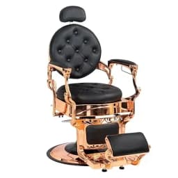 700lbs Heavy Duty Vintage Recline Barber Chair – Hydraulic, 360° Rotatable with Headrest for Professional Salons,Customized