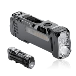 WUBEN X4 EDC Flat Flashlight with RGB Light, 1500 Lumens Mini Flashlight with Tactical Switch and Magnetic, IP68 Portable Pocket