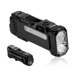 WUBEN X4 EDC Flat Flashlight with RGB Light, 1500 Lumens Mini Flashlight with Tactical Switch and Magnetic, IP68 Portable Pocket