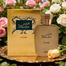 Hawas Elixir perfume 3.4 oz., 100 ml, strong wood ebony tone, full of calm and luxury aur.a
