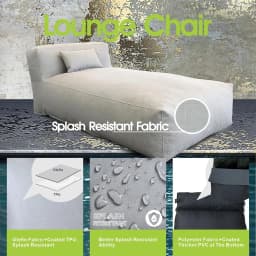 Outdoor Bean Bag Lounger Chair, Big Comfy Outdoor Daybed for Sunbathing and Tanning - Water-Resistant Patio Chaise, Customized