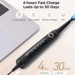 Fairywill Electric Sonic Toothbrush FW-D7 USB Charge Rechargeable Adult Waterproof Electronic Tooth Brushes Replacement Heads