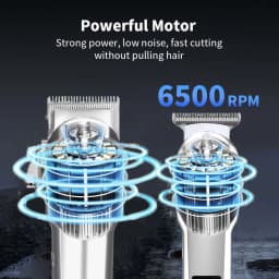 Cordless Electric Hair Clippers for Men,Professional Barber Clippers and Trimmers Set for Hair Cutting Kit with LED Display