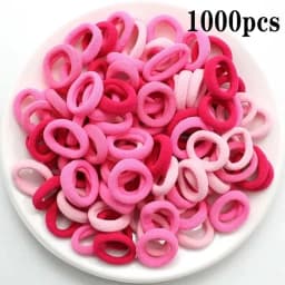 200-1000pcs Women Girls Colorful Nylon Elastic Hair Bands Ponytail Hold Small Hair Tie Rubber Bands Scrunchie Hair Accessories