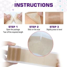 Waterproof & Reusable Silicone Scar Tape – Breathable, Skin-Friendly Adhesive for Ear Protection & Discreet Coverage