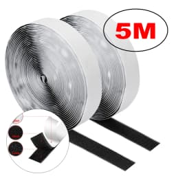 1-10M Self Adhesive Hook and Loop Tape Fastener House Diy Magic Tap Auto Double Sided Roll Strong Glue Home Strap Strips Double