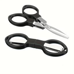 1Pcs Versatile Stainless Steel Folding Scissors - Retractable, Durable, and Portable for Travel,Outdoor & Daily Needs